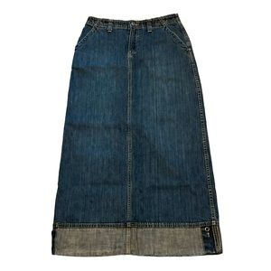Vintage Bkle Claire Denim Midi Skirt 100% Cotton